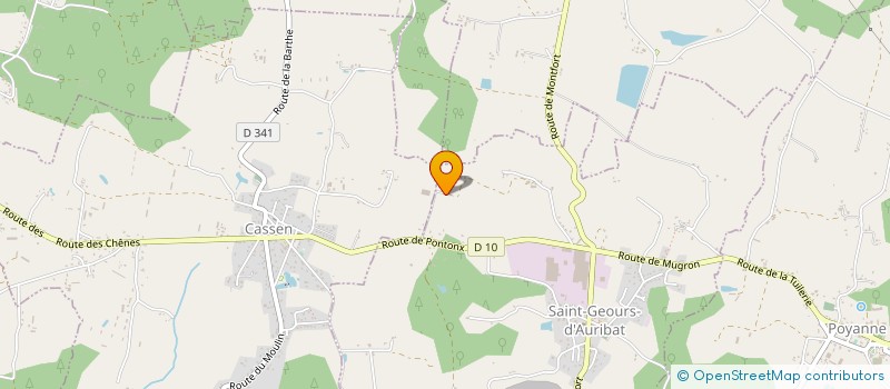 localisation de l'entreprise MONSIEUR CLAUDE LAGARDE  CASSEN