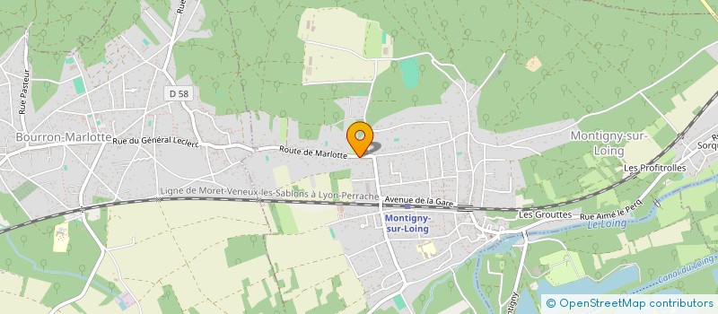 localisation de l'entreprise MONSIEUR CLAUDE LAGARDE à MONTIGNY-SUR-LOING