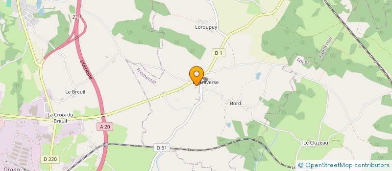 localisation de l'entreprise MONSIEUR CLAUDE LAGRANGE  FROMENTAL