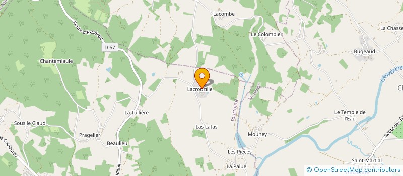 localisation de l'entreprise MONSIEUR CLAUDE LAGRANGE à NAILHAC