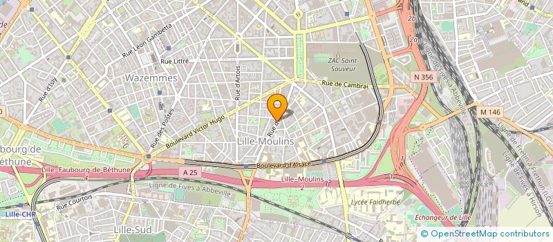 localisation de l'entreprise MONSIEUR CLAUDE LAHOUSSE  LILLE
