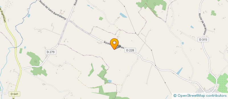 localisation de l'entreprise MONSIEUR CLAUDE LAJUGIE  SAINT BARTHELEMY D'AGENAIS