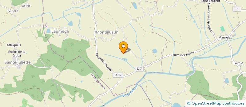 localisation de l'entreprise MONSIEUR CLAUDE LALABARDE  PORTE-DU-QUERCY