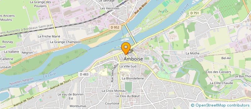 localisation de l'entreprise MONSIEUR CLAUDE LAMBERT  AMBOISE