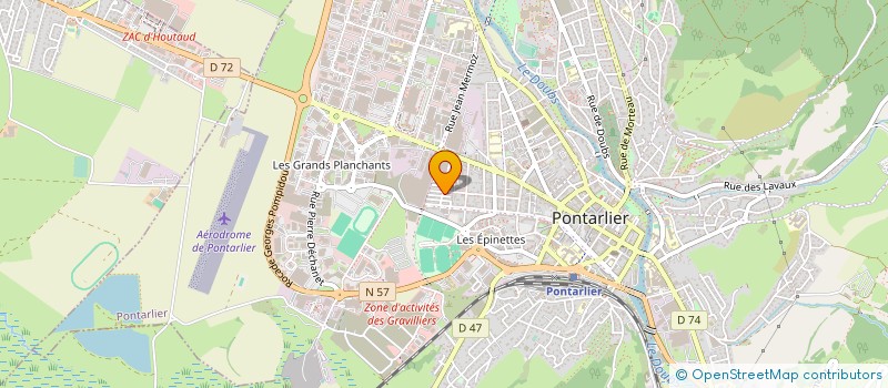 localisation de l'entreprise MONSIEUR CLAUDE LAMBERT à PONTARLIER