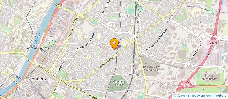 localisation de l'entreprise MONSIEUR CLAUDE LAMBERT  ANGERS