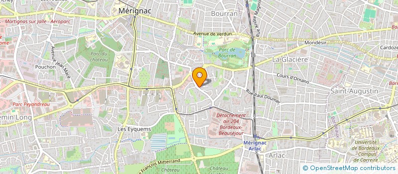 localisation de l'entreprise MONSIEUR CLAUDE LAMENARDIE  MERIGNAC