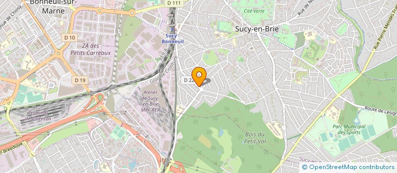 localisation de l'entreprise MONSIEUR CLAUDE LAMIRAND  SUCY-EN-BRIE