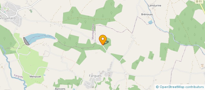 localisation de l'entreprise MONSIEUR CLAUDE LAMOTHE  MONTSOUE