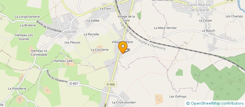 localisation de l'entreprise MONSIEUR CLAUDE LAMOTTE  COUVILLE