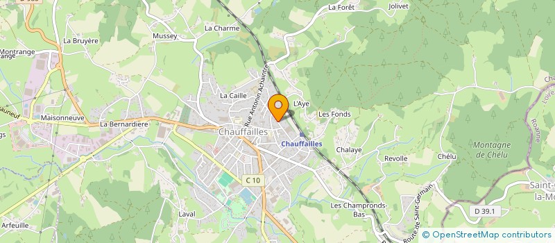 localisation de l'entreprise MONSIEUR CLAUDE LAMURE  CHAUFFAILLES