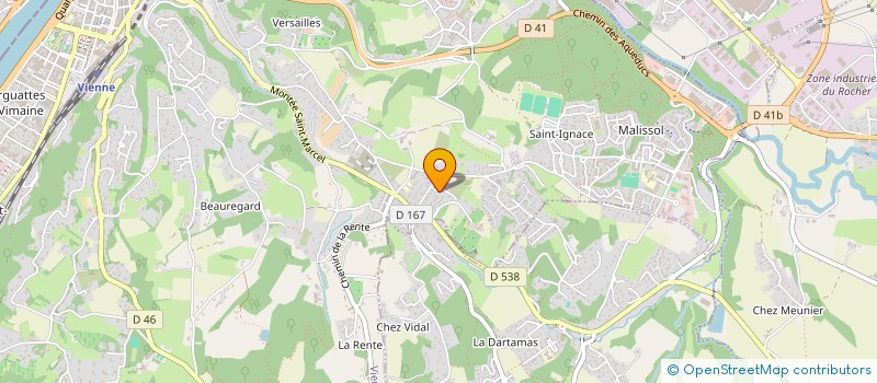 localisation de l'entreprise MONSIEUR CLAUDE LAMY à VIENNE