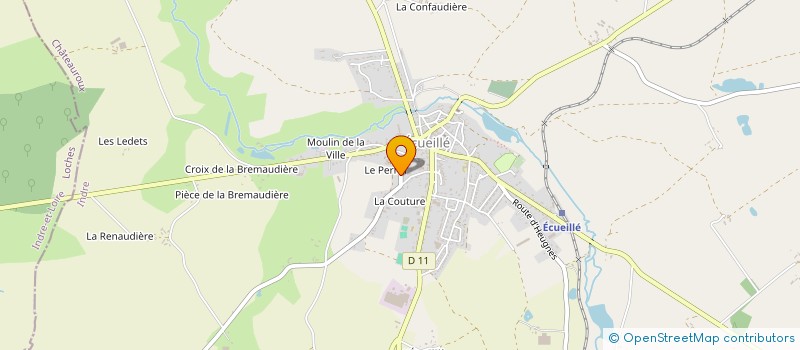 localisation de l'entreprise MONSIEUR CLAUDE LANDEMAINE à ECUEILLE