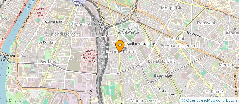 localisation de l'entreprise MONSIEUR CLAUDE LANERY  LYON