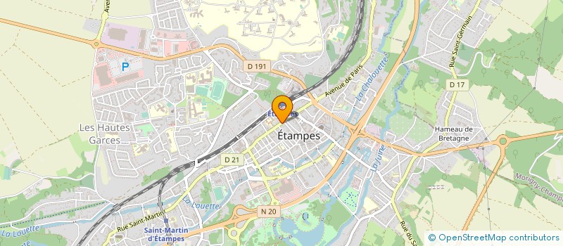 localisation de l'entreprise MONSIEUR CLAUDE LANG à ETAMPES