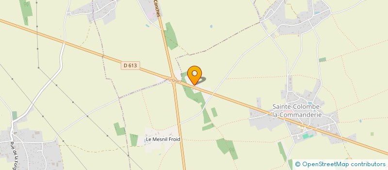 localisation de l'entreprise MONSIEUR CLAUDE LAPEYRE  SAINTE-COLOMBE-LA-COMMANDERIE