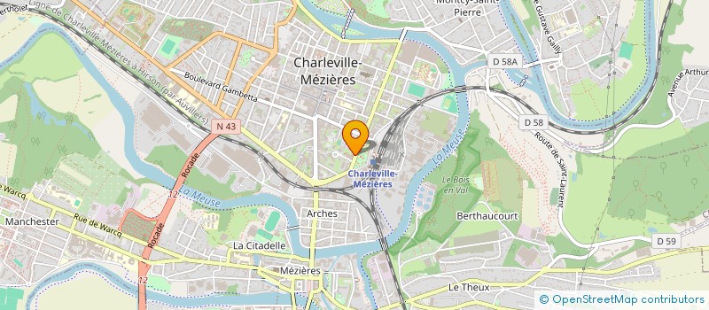 localisation de l'entreprise MONSIEUR CLAUDE LAPLAISE  CHARLEVILLE-MEZIERES