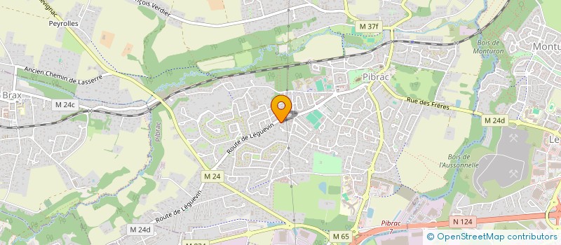 localisation de l'entreprise MONSIEUR CLAUDE LATIE  PIBRAC