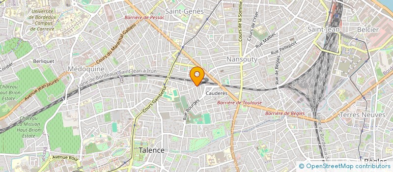 localisation de l'entreprise MONSIEUR CLAUDE LATOUCHE  TALENCE