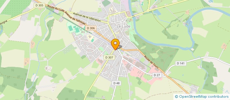 localisation de l'entreprise MONSIEUR CLAUDE LAUNAY  SAVIGNE-SOUS-LE-LUDE