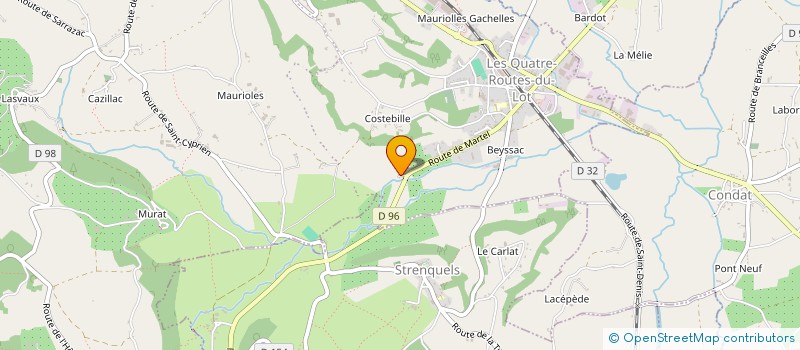 localisation de l'entreprise MONSIEUR CLAUDE LAVAL  CRESSENSAC-SARRAZAC