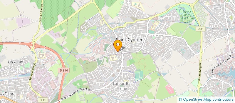 localisation de l'entreprise MONSIEUR CLAUDE LAVERGNE  SAINT-CYPRIEN