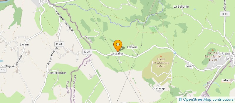 localisation de l'entreprise MONSIEUR CLAUDE LAVIOLETTE à SAINT-SANTIN-DE-MAURS