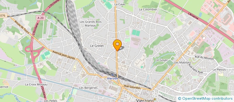 localisation de l'entreprise MONSIEUR CLAUDE LAVOINE  VIERZON