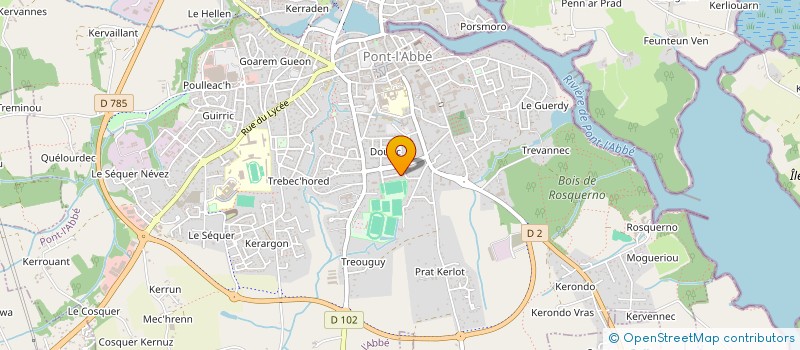 localisation de l'entreprise MONSIEUR CLAUDE LE BEC à PONT-L'ABBE