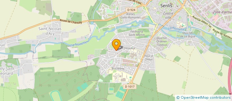 localisation de l'entreprise MONSIEUR CLAUDE LE BIHAN  SENLIS