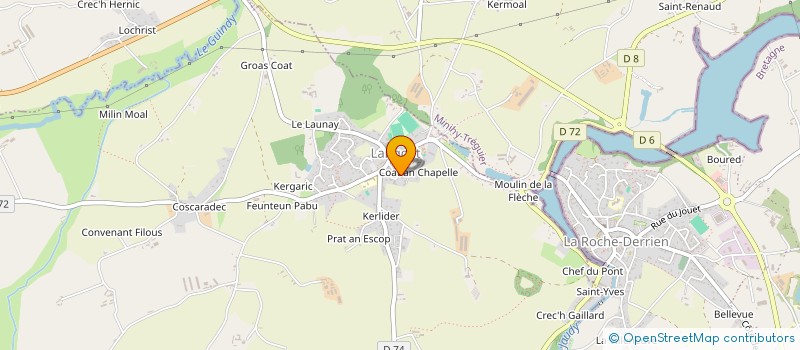 localisation de l'entreprise MONSIEUR CLAUDE LE BOETEZ  TROGUERY