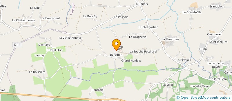 localisation de l'entreprise MONSIEUR CLAUDE LE BRUN à CARENTOIR