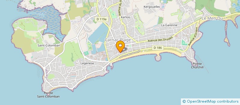 localisation de l'entreprise MONSIEUR CLAUDE LE FALHER  CARNAC