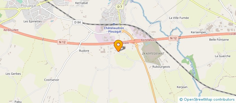 localisation de l'entreprise MONSIEUR CLAUDE LE GALL à CHATELAUDREN-PLOUAGAT