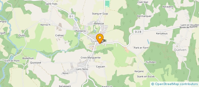 localisation de l'entreprise MONSIEUR CLAUDE LE LIBOUX  GUERN