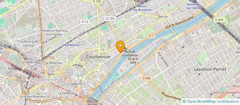 localisation de l'entreprise MONSIEUR CLAUDE LE MAT à COURBEVOIE