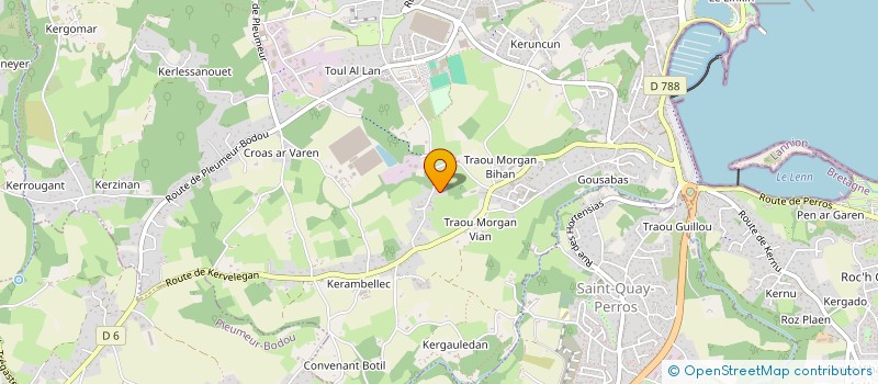 localisation de l'entreprise MONSIEUR CLAUDE LE MAUT  PERROS-GUIREC
