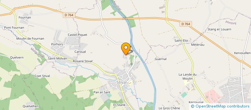 localisation de l'entreprise MONSIEUR CLAUDE LE MESTRIC  PONTIVY