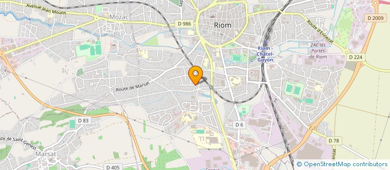 localisation de l'entreprise MONSIEUR CLAUDE LE MOIGNE  RIOM