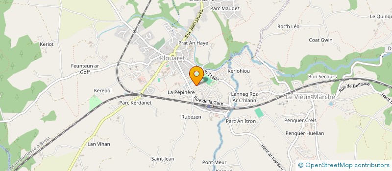 localisation de l'entreprise MONSIEUR CLAUDE LE MOULLEC  PLOUARET