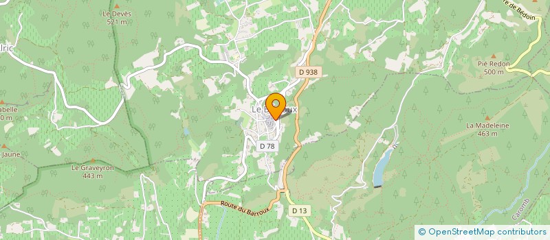 localisation de l'entreprise MONSIEUR CLAUDE LE ROUX  LE BARROUX