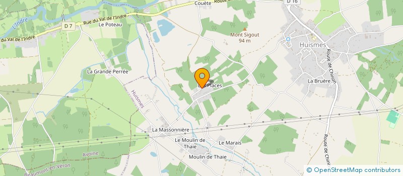 localisation de l'entreprise MONSIEUR CLAUDE LE SAINT  HUISMES