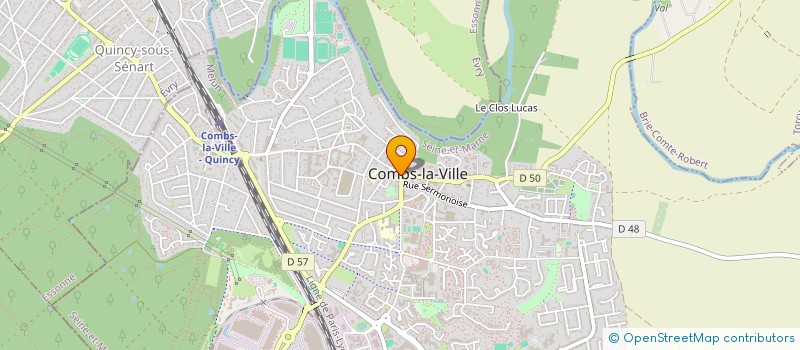 localisation de l'entreprise MONSIEUR CLAUDE LE SAULNIER  COMBS-LA-VILLE