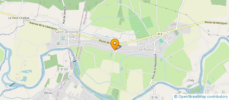 localisation de l'entreprise MONSIEUR CLAUDE LEBLANC  LE PIZOU