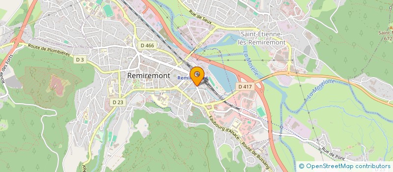 localisation de l'entreprise MONSIEUR CLAUDE LEBON  REMIREMONT