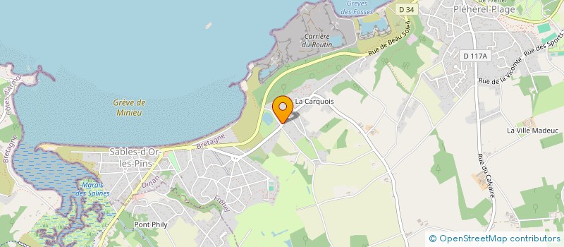 localisation de l'entreprise MONSIEUR CLAUDE LEC HVIEN  FREHEL