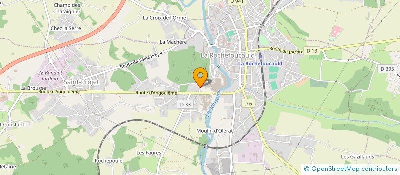 localisation de l'entreprise MONSIEUR CLAUDE LECHERBAULT  LA ROCHEFOUCAULD-EN-ANGOUMOIS