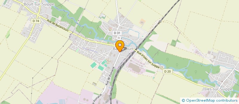 localisation de l'entreprise MONSIEUR CLAUDE LECLERE  BOURGOGNE-FRESNE