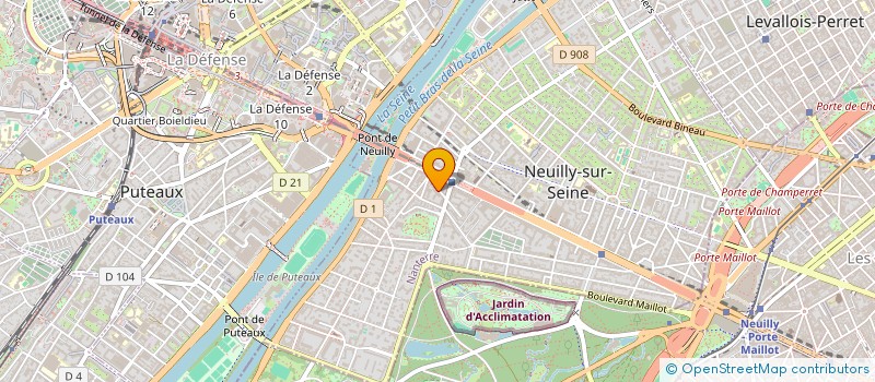 localisation de l'entreprise MONSIEUR CLAUDE LECLUZE à NEUILLY-SUR-SEINE