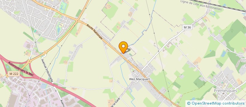 localisation de l'entreprise MONSIEUR CLAUDE LECORNET  LA CHAPELLE-D'ARMENTIERES